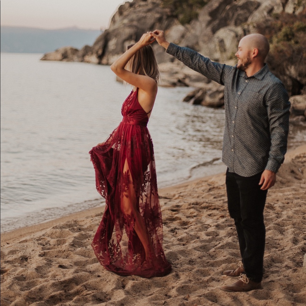 SHOWPO Promenade maxi dress in wine